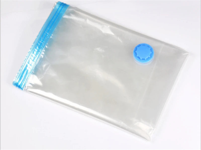 Vacuum Bag Storage Bag Home Organizer Transparent Border Foldable Clothes Organizer Seal Compressed Travel Saving Bag Package