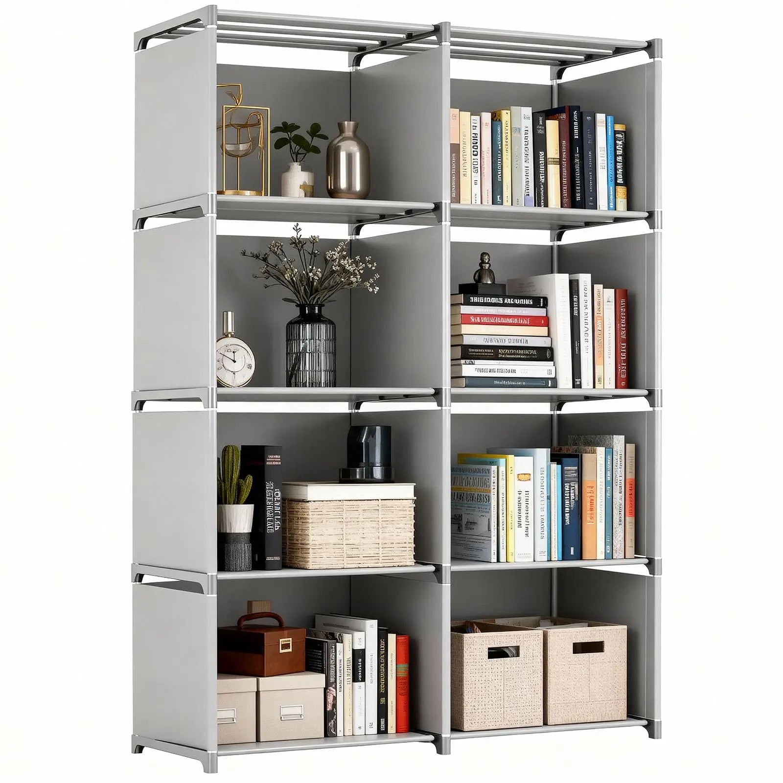 Book Shelf Storage Shelves Tool-Free Assembly Kids Bookshelf Bookcase Cube Storage Organizer for Kids Room Living Room Office