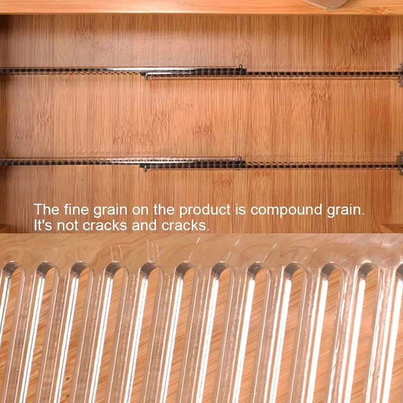 1pair/set Adjustable Clapboard Drawer Divider Partition DIY Durable Storage Organiser Wardrobe Closet Punch-free Separator