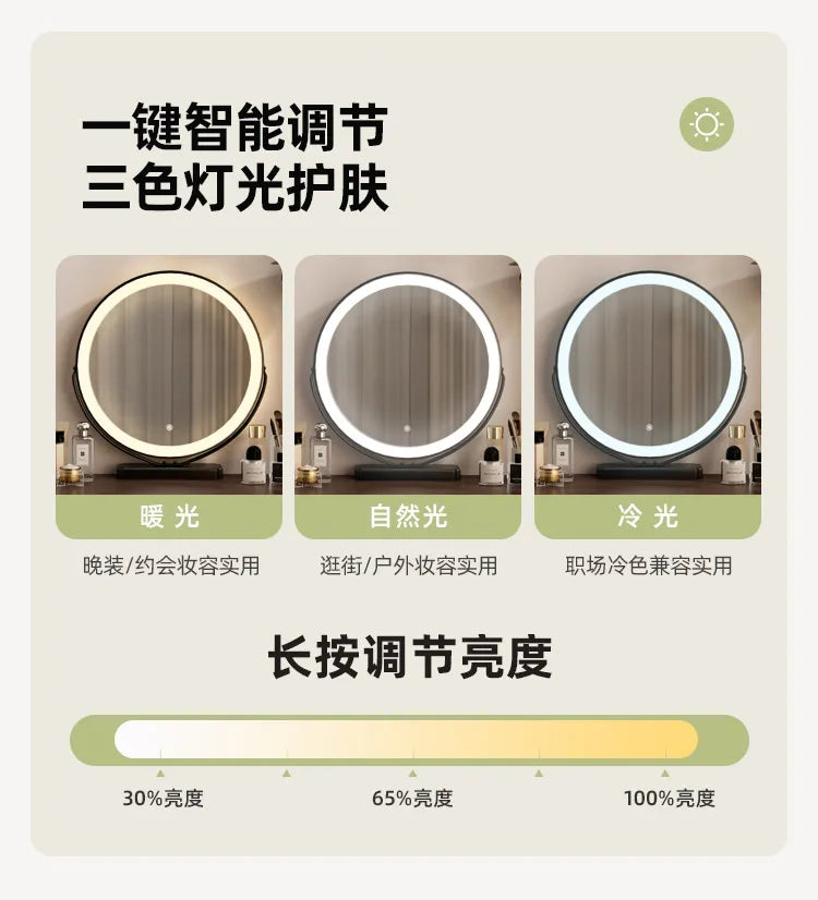 Girls Industrial Dressing Table Vanity Design Storage Organizer Dressing Table Mirror Light Mesa De Maquillaje Furnitures