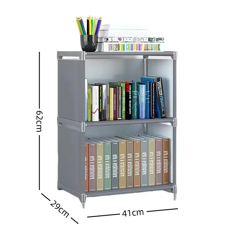 Book Shelf Storage Shelves Tool-Free Assembly Kids Bookshelf Bookcase Cube Storage Organizer for Kids Room Living Room Office