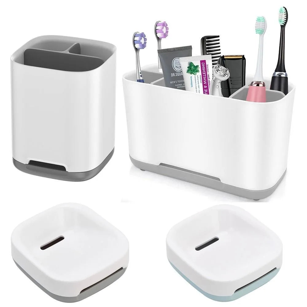 1PC Shelf Organizer Large Capacity Electric Toothbrush Holder Bathroom Countertop Organizer Multifunction Storage Shower Caddy