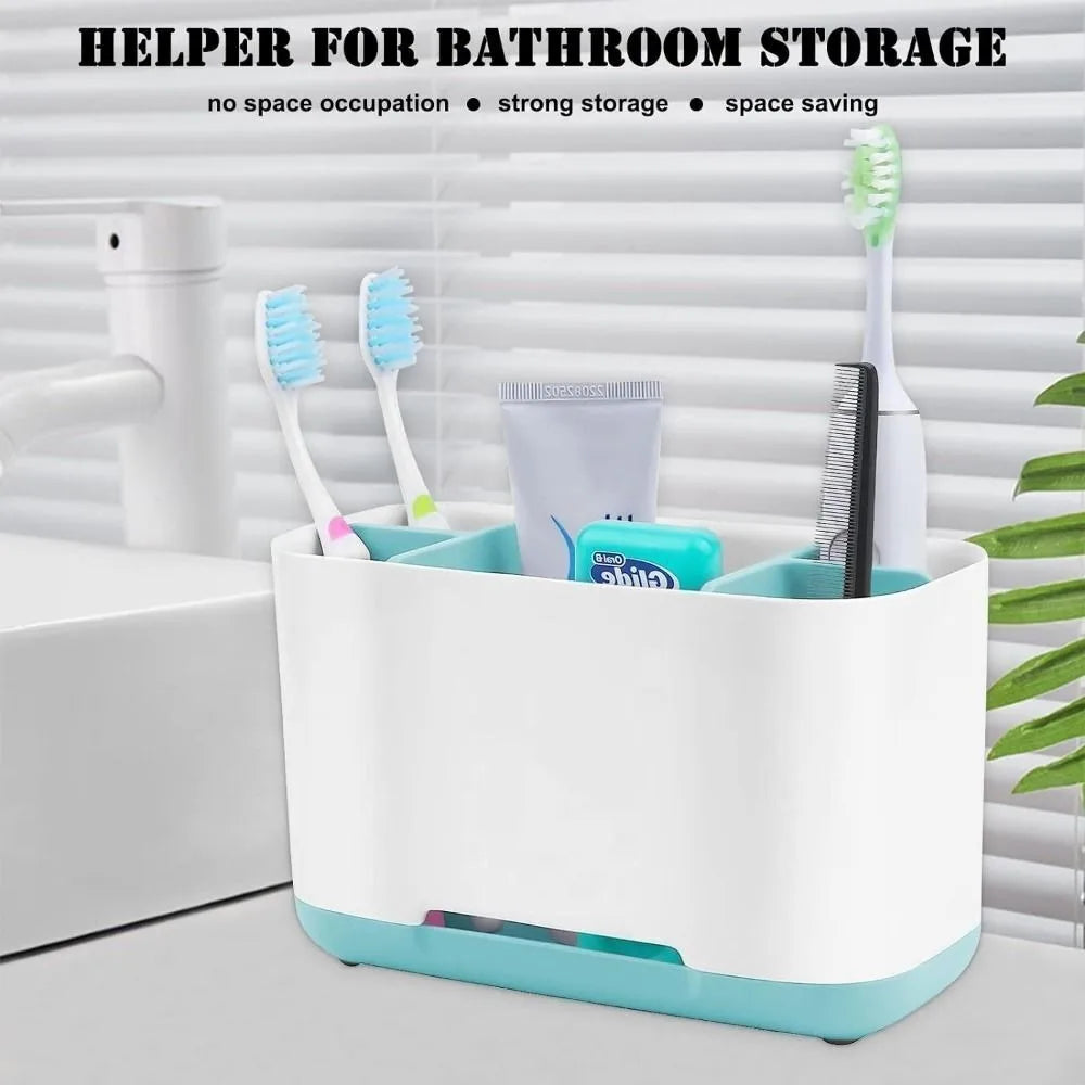 1PC Shelf Organizer Large Capacity Electric Toothbrush Holder Bathroom Countertop Organizer Multifunction Storage Shower Caddy