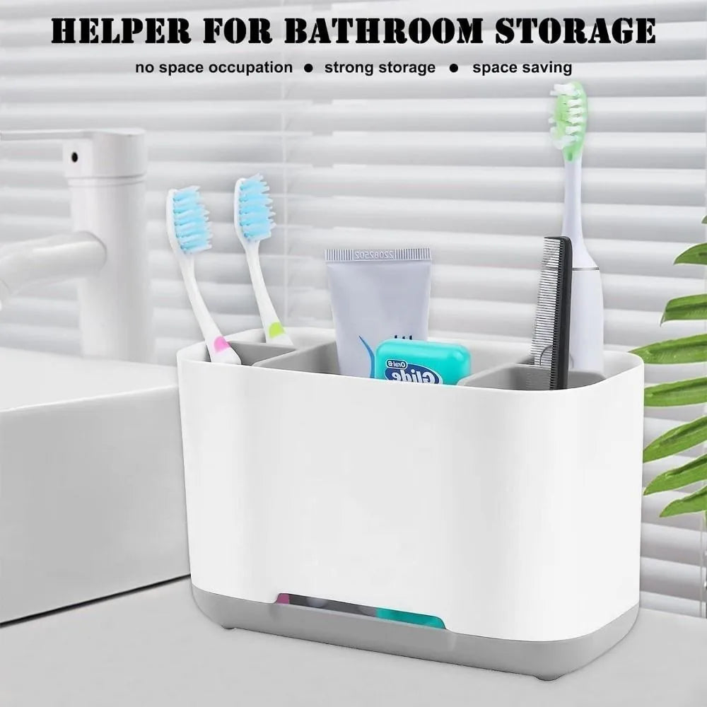1PC Shelf Organizer Large Capacity Electric Toothbrush Holder Bathroom Countertop Organizer Multifunction Storage Shower Caddy