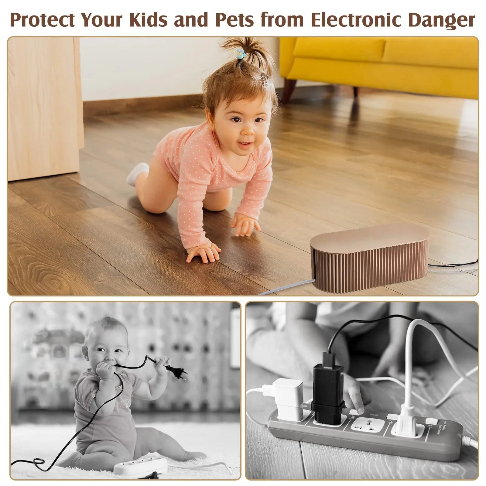 Wire Storage Box Large Capacity Data Plug Board Storage Box Desktop Cable Management Box Router Bracket