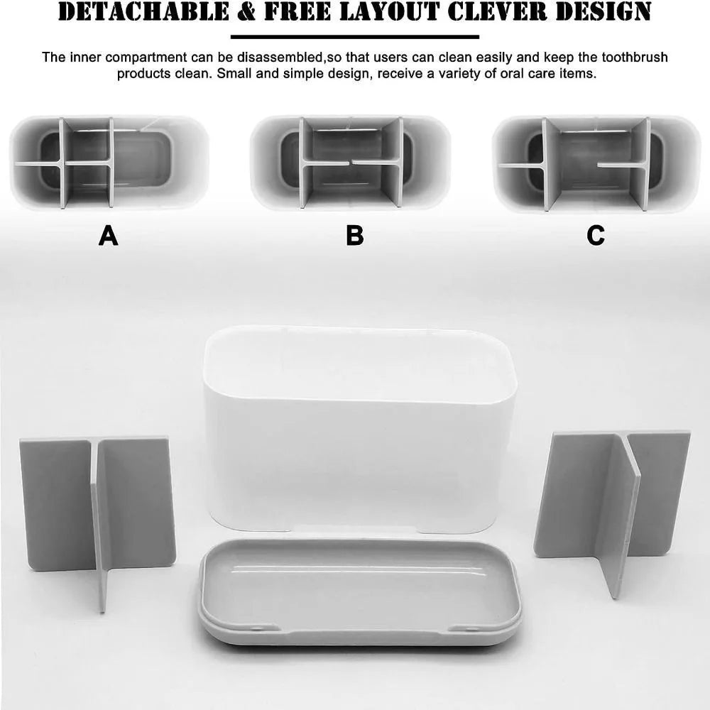 1PC Shelf Organizer Large Capacity Electric Toothbrush Holder Bathroom Countertop Organizer Multifunction Storage Shower Caddy