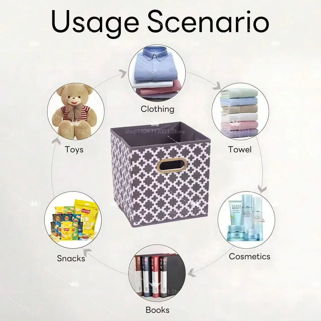 Multi-Purpose Storage Cubes Drawer for Closet Collapsible Clothing Underwear Kids Toys Books Storage Box for Storage Shelves