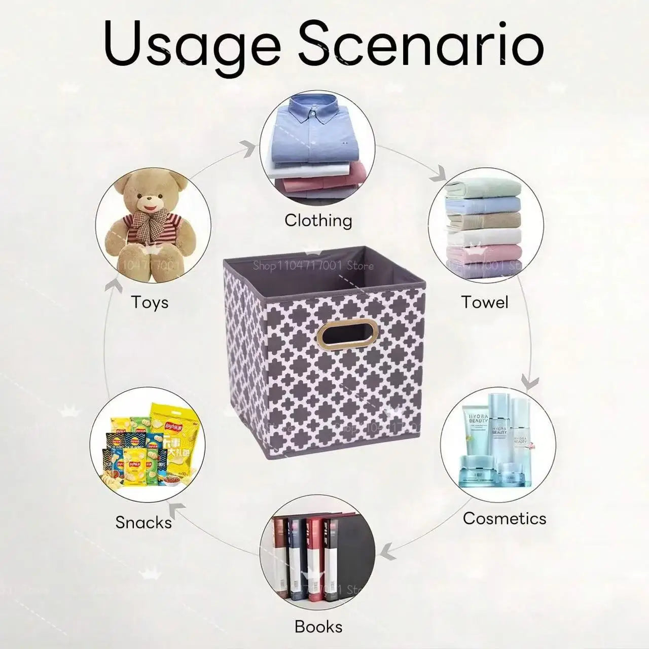 Multi-Purpose Storage Cubes Drawer for Closet Collapsible Clothing Underwear Kids Toys Books Storage Box for Storage Shelves
