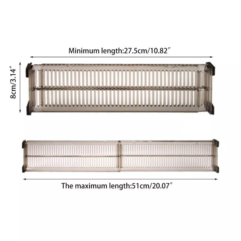 1pair/set Adjustable Clapboard Drawer Divider Partition DIY Durable Storage Organiser Wardrobe Closet Punch-free Separator