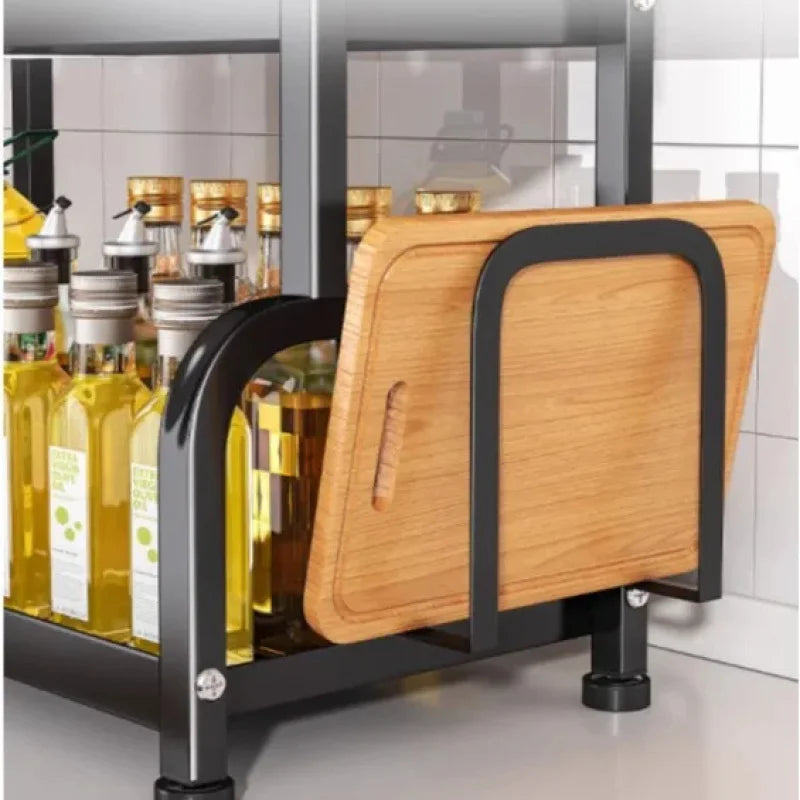 Modern Household Kitchen Spice Rack Countertop Storage Organizer Multifunctional Shelving Unit For Cooking Essentials