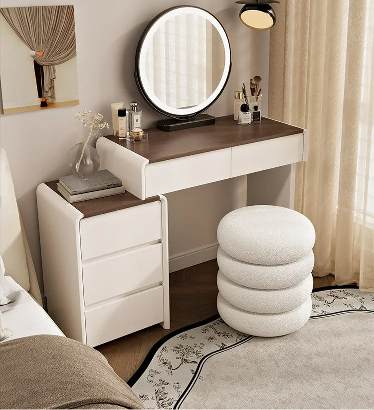 Girls Industrial Dressing Table Vanity Design Storage Organizer Dressing Table Mirror Light Mesa De Maquillaje Furnitures