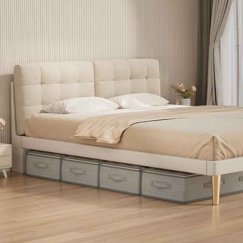 Large Under-Bed Storage Boxes,Stackable Durable Non-Woven Fabric Clothes Organizer Bins , for Bedroom Wardrobe Organization