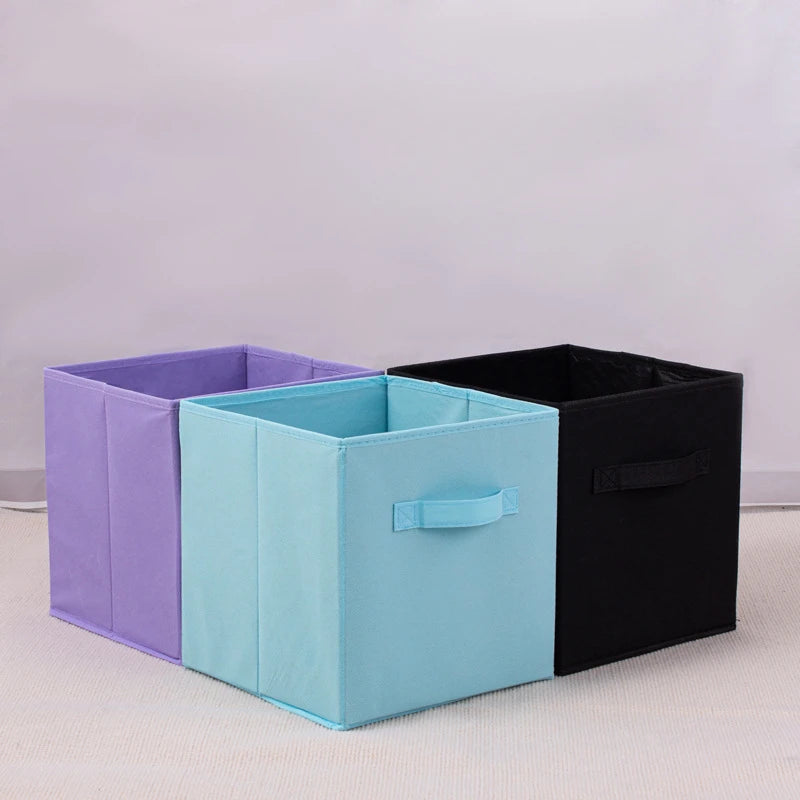 Foldable Fabric Storage Cubes Drawer Organization for Closet and Toys Storage Home Supplies Clothing Underwear Storage Box