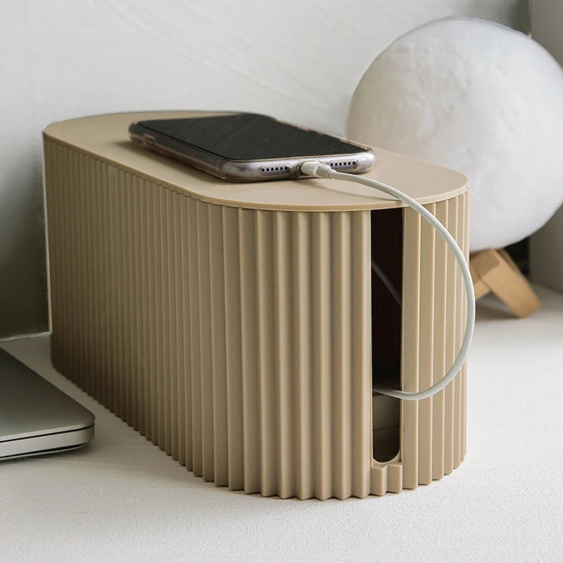 Wire Storage Box Large Capacity Data Plug Board Storage Box Desktop Cable Management Box Router Bracket